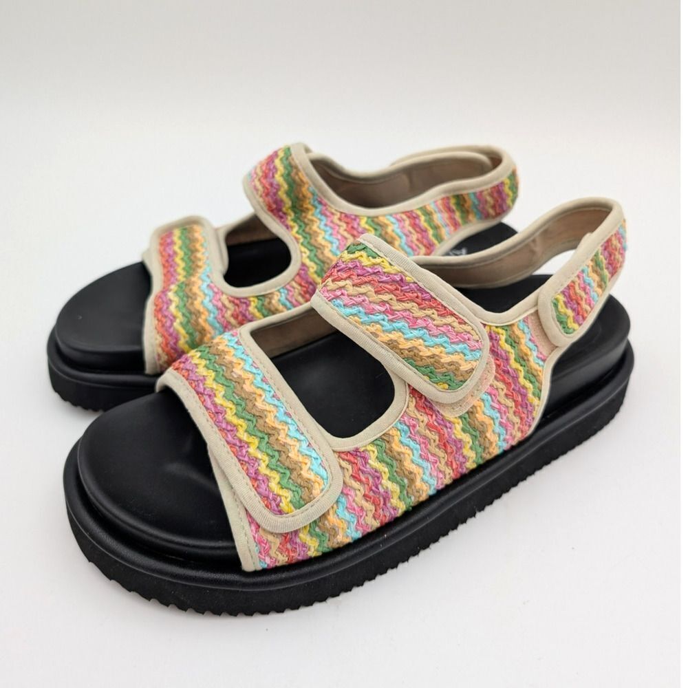 ABound Chance Platform Sandal Women's Yellow Clover Multi Size US7M